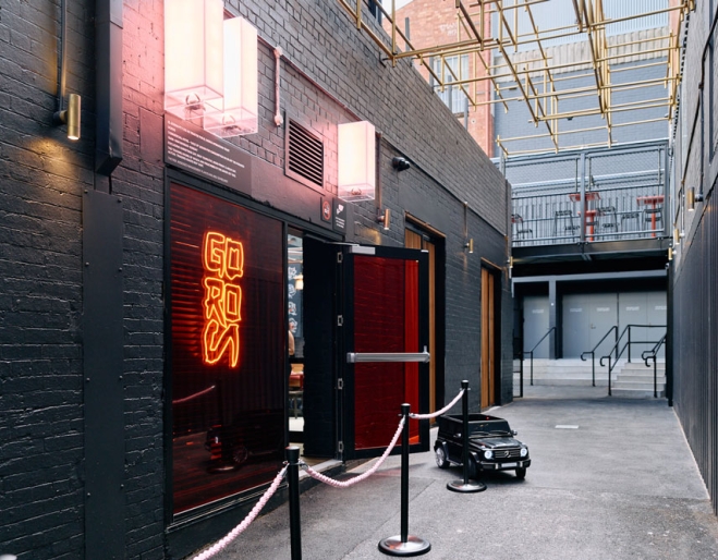 Laneway outside Goros Brisbane