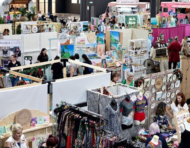 Crowd at Made Local Market Brisbane Showgrounds 