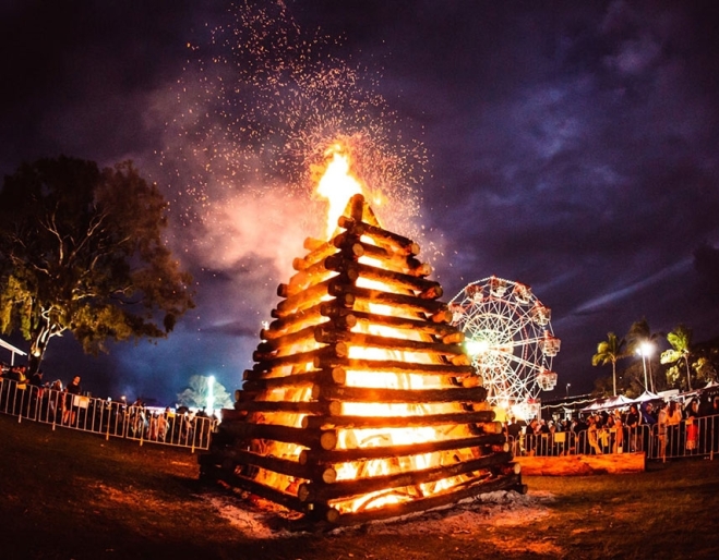 Bonfire at Sandstone Point Hotel