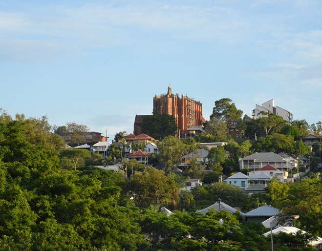 St Bridgids church on hill at Red Hill