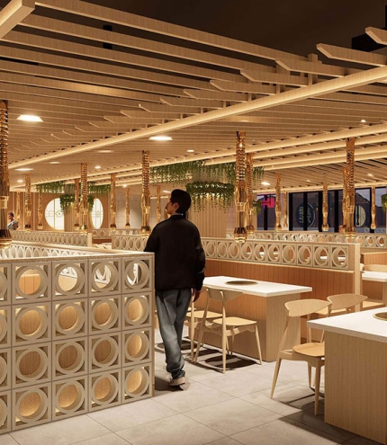 Interior render of Seoul Garden Sunnybank