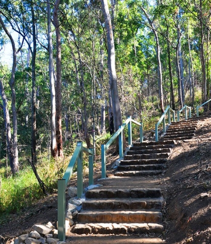 Spotted Gum Trail, Mt Coot-Tha Forest, Brisbane Spotted Gum Trail, Mt Coot-Tha Forest, Brisbane, bushwalking, bushwalkers, eucalypt bushland, Toowong, Queensland