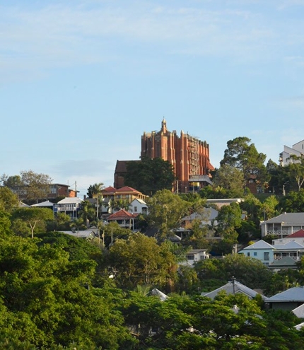 St Bridgids church on hill at Red Hill
