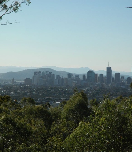 City views from Whites Hill Reserve Camp Hill