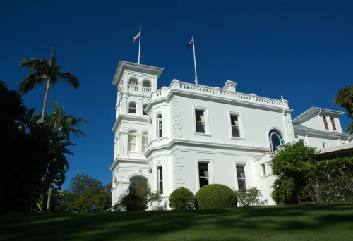 Government House Fernberg Rd Paddington  Government House white building, facade and lawns in Paddington