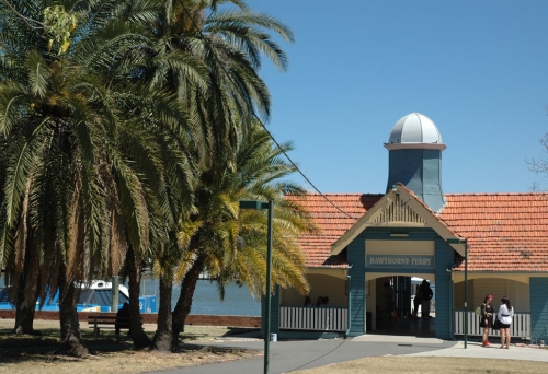 Historic ferry terminal at Hawthorne