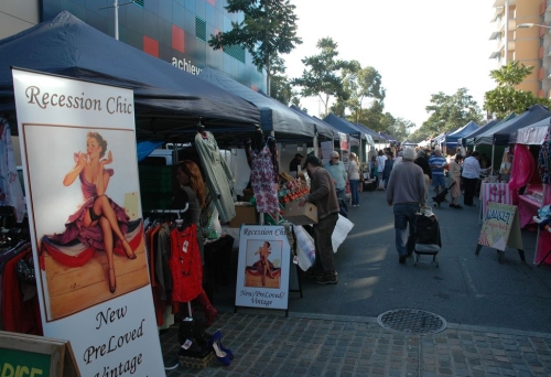 Market stall inside the The Village Market in Kelvin Grove
