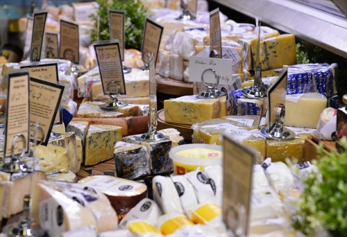Selection of cheeses at Rosalie Gourmet Deli