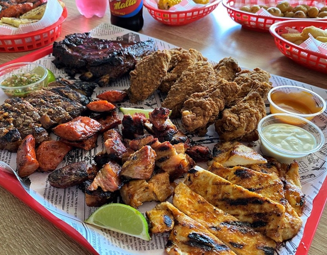 Plate of food at La Parrilla North Ipswich