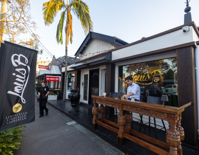 Exterior view of LouisB Bar Paddington 