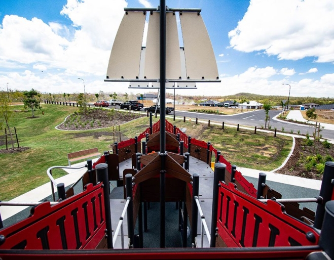 Pirate Ship Park Flagstone