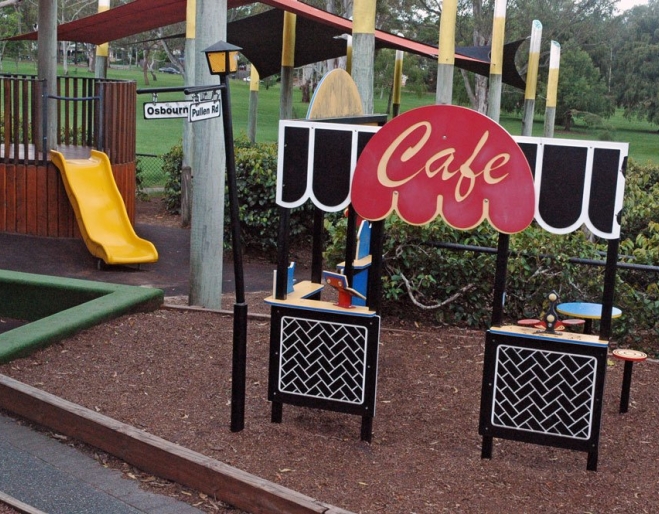 Todler playground equipment inside Teralba Park Mitchelton