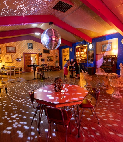 Inside main hall area Mirrorball Ministries