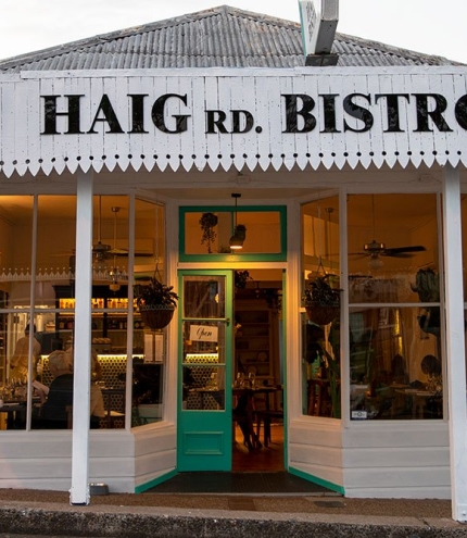Exterior facade of Haig rd Bistro Auchenflower