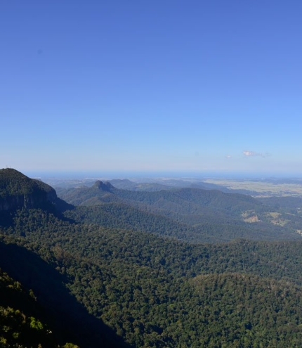 View down to Surfers Paradise from the Best of All Lookout Springbrook