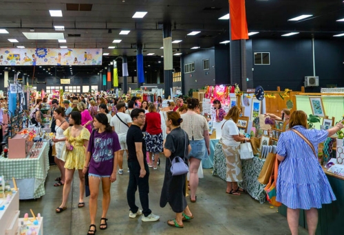 People browsing Made Local Market