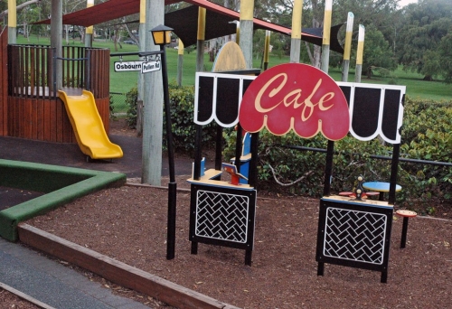 Todler playground equipment inside Teralba Park Mitchelton