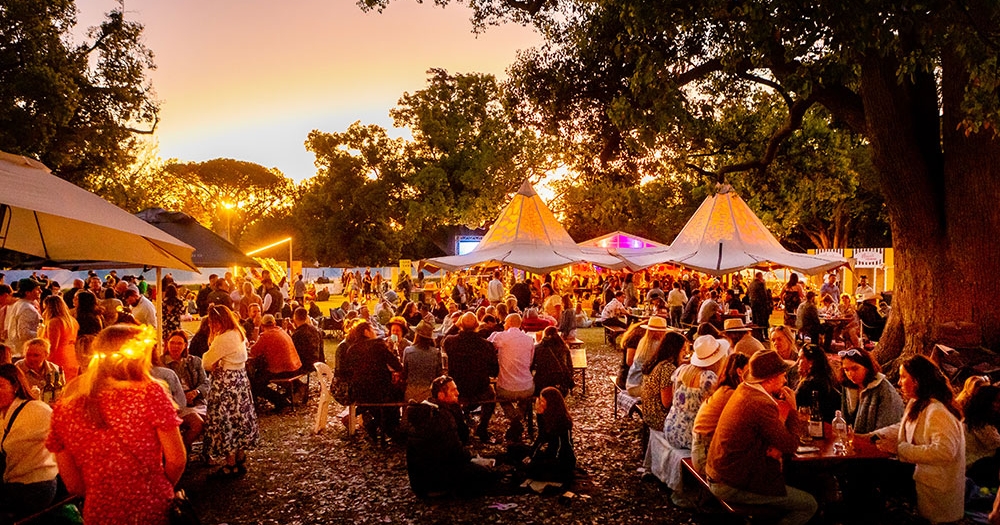 Marquees at Food & Wine Festival Toowoomba Carnival of Flowers